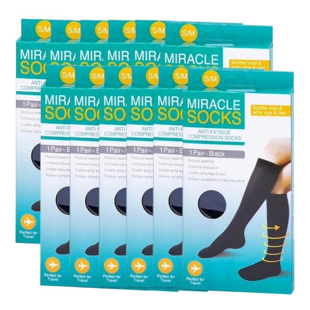 Compression Support Socks – Flight & Travel Relief for Varicose Veins, Swelling