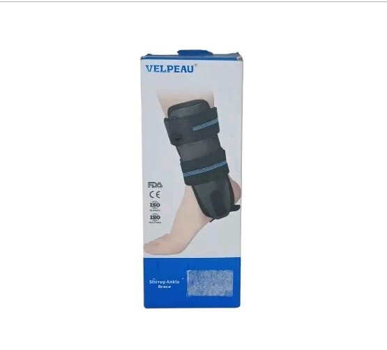 Velpeau Ankle Brace-Stirrup Ankle Brace Foam Pads VP1501-LL Size Large Left Foot