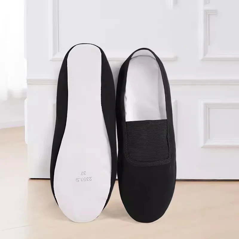 Girls Kids Pointe Shoes Dance Slippers Soft-soled Shoes Ballerina Practice Shoe