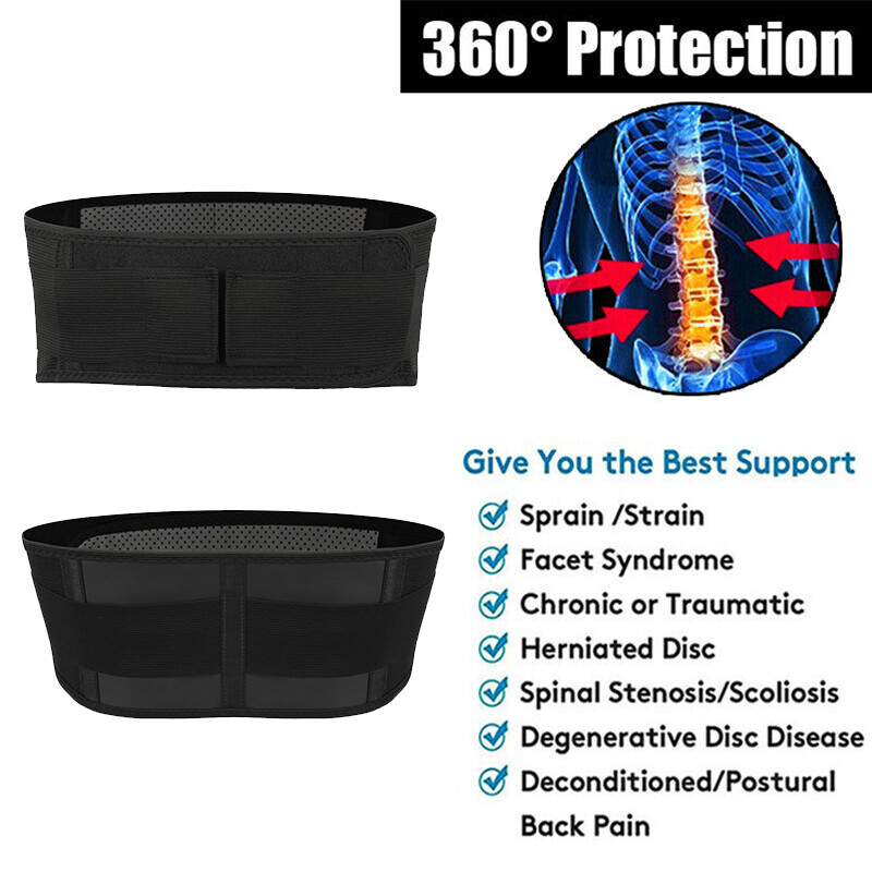 Fajas Para La Dolor De Espalda Soporte Lumbar Refuerzo Magnetic Self Heating Gym