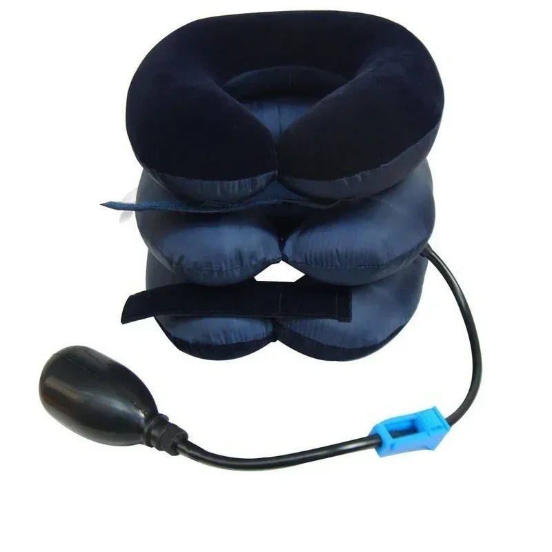Inflatable Cervical Neck Traction Brace Stretcher Air Pillow Soft Collar Device
