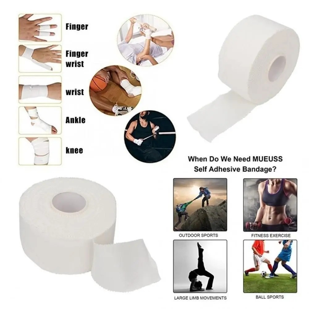Medical Adhesive Sport Tape Cotton Athletic Strapping Physio Muscle Support Roll