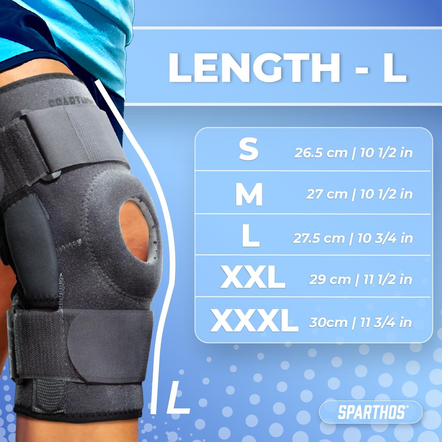 Comfortable Hinged Knee Brace for ACL, MCL, Meniscus – Adjustable and Breathable