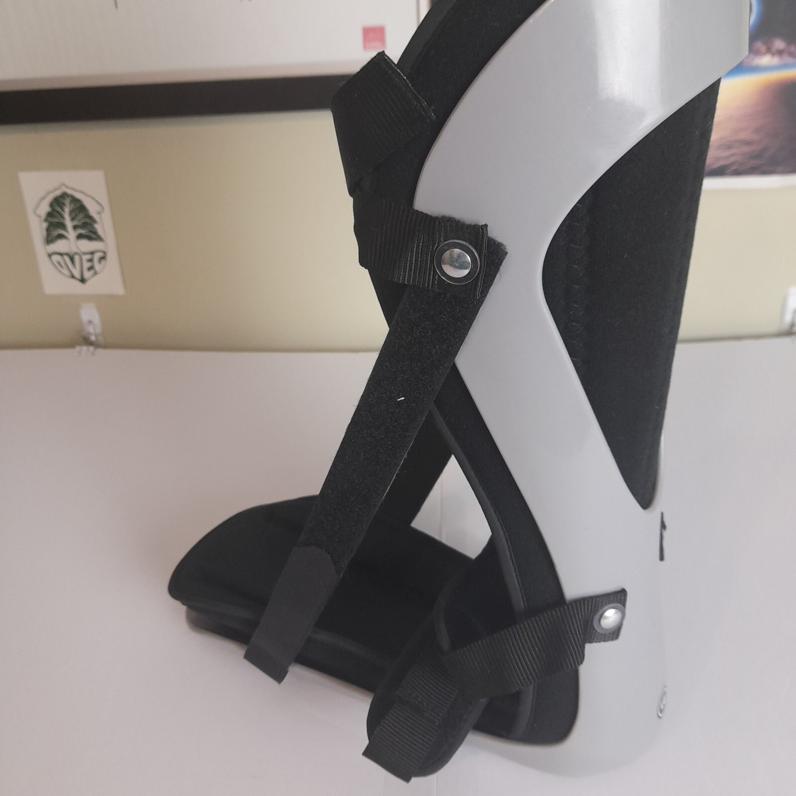 United Ortho Plantar Fasciitis Adjustable Leg Support Brace, Large, Black