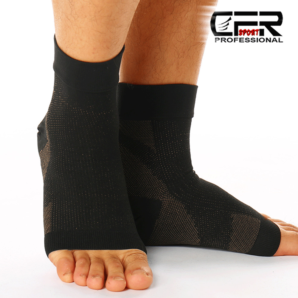 Copper Compression Socks Plantar Fasciitis Arch Ankle Foot Pain Sleeve Support