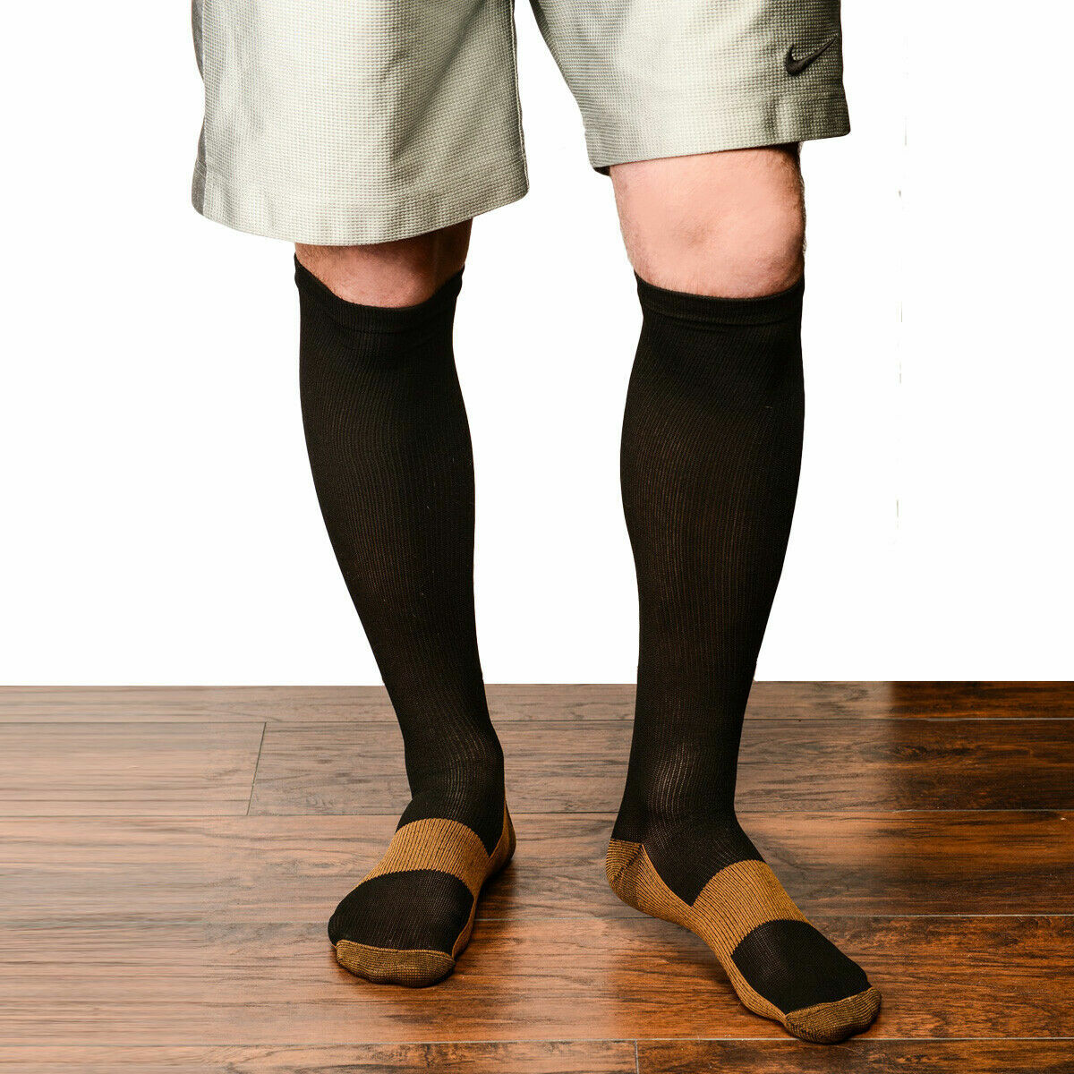 6 Pairs Copper Compression Socks 20-30mmHg Graduated Support Mens Womens XXL
