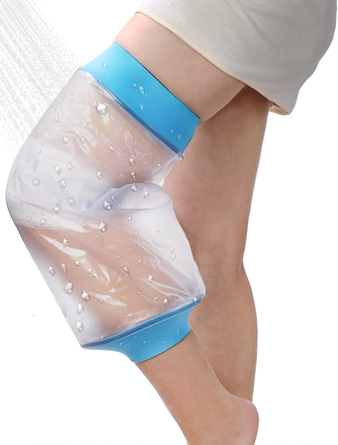 Waterproof Knee Cast Cover for Shower – Reusable Protector for Surgery Recovery
