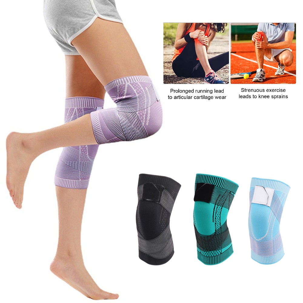 1 PCS Sports Compression Knee Pads Support Sleeve Protector Elastic Kneepad