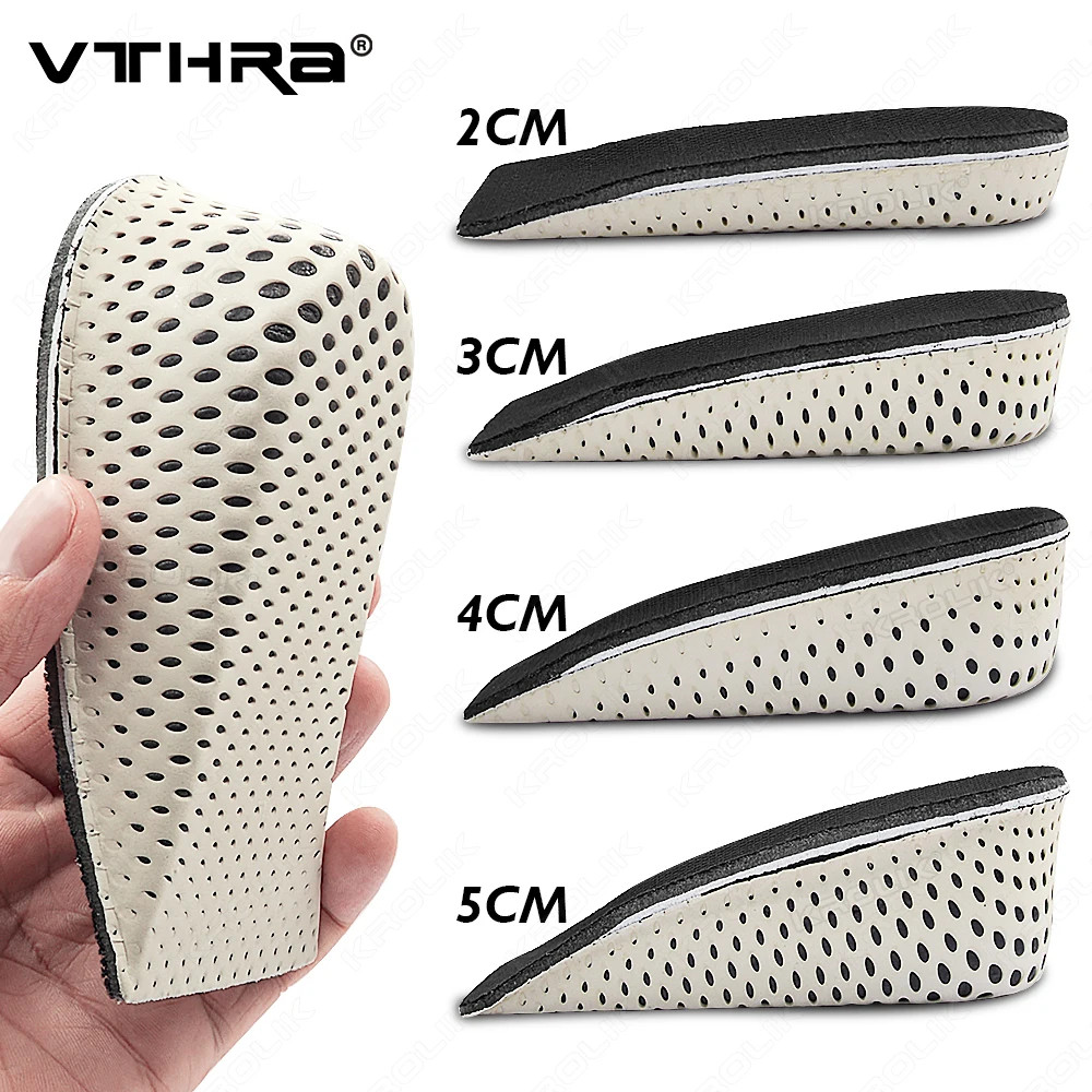 EVA Memory Foam Heel Lifting 2/3/4/5CM Taller Half Shoe Insoles Heel Insert Spor