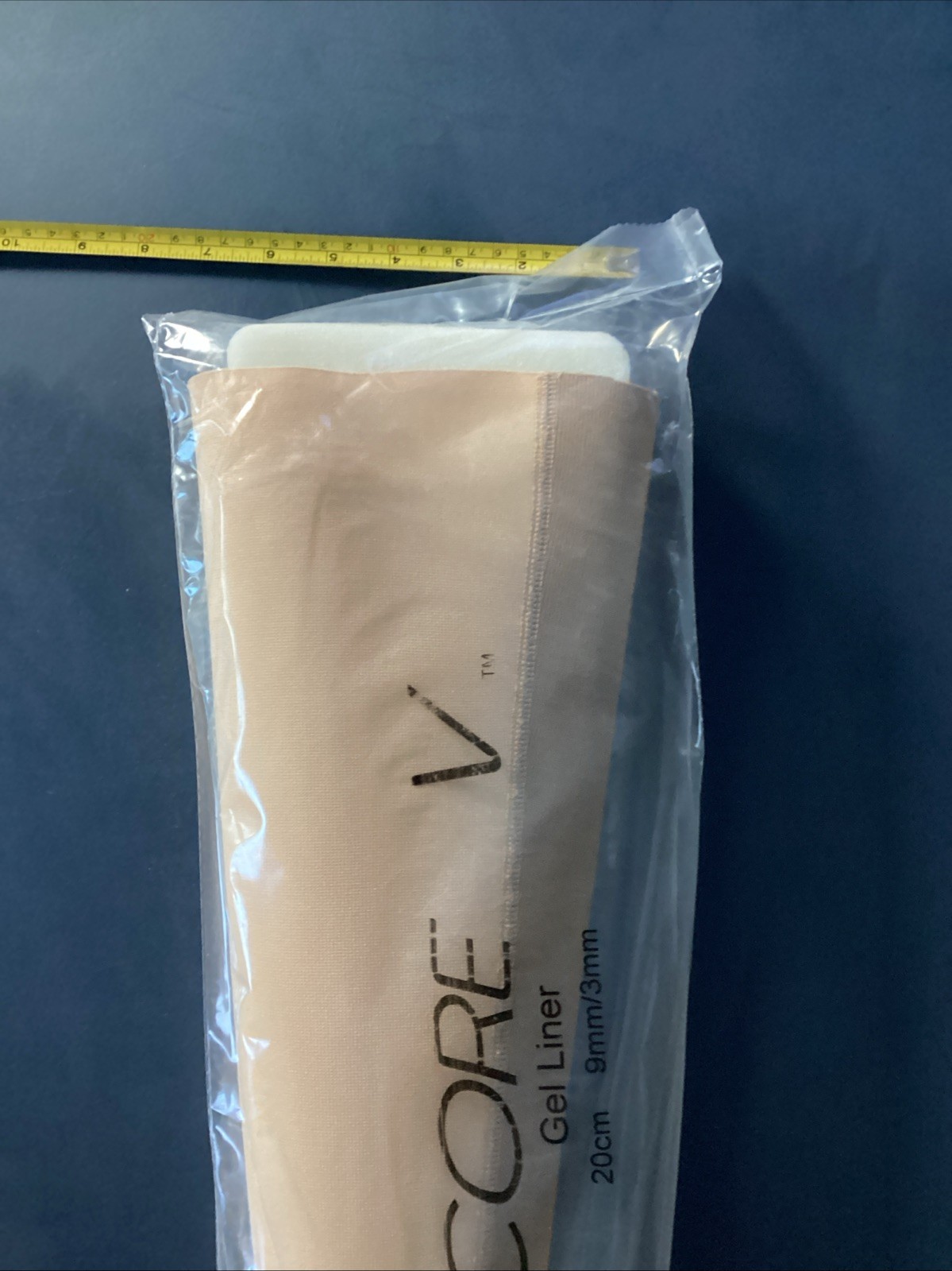 New Encore by Thermo-Ply Prosthetic Locking Liner size 20 cm 9mm/3mm beige