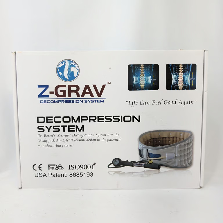 Z-Grav Decompression System Back Brace Lumbar Traction Belt Size XL 40-46 New