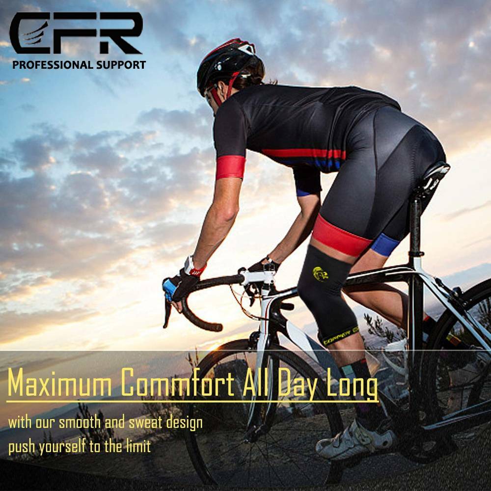 CFR Compression Knee Sleeve Brace Running Arthritis Joint Support Workout Copper