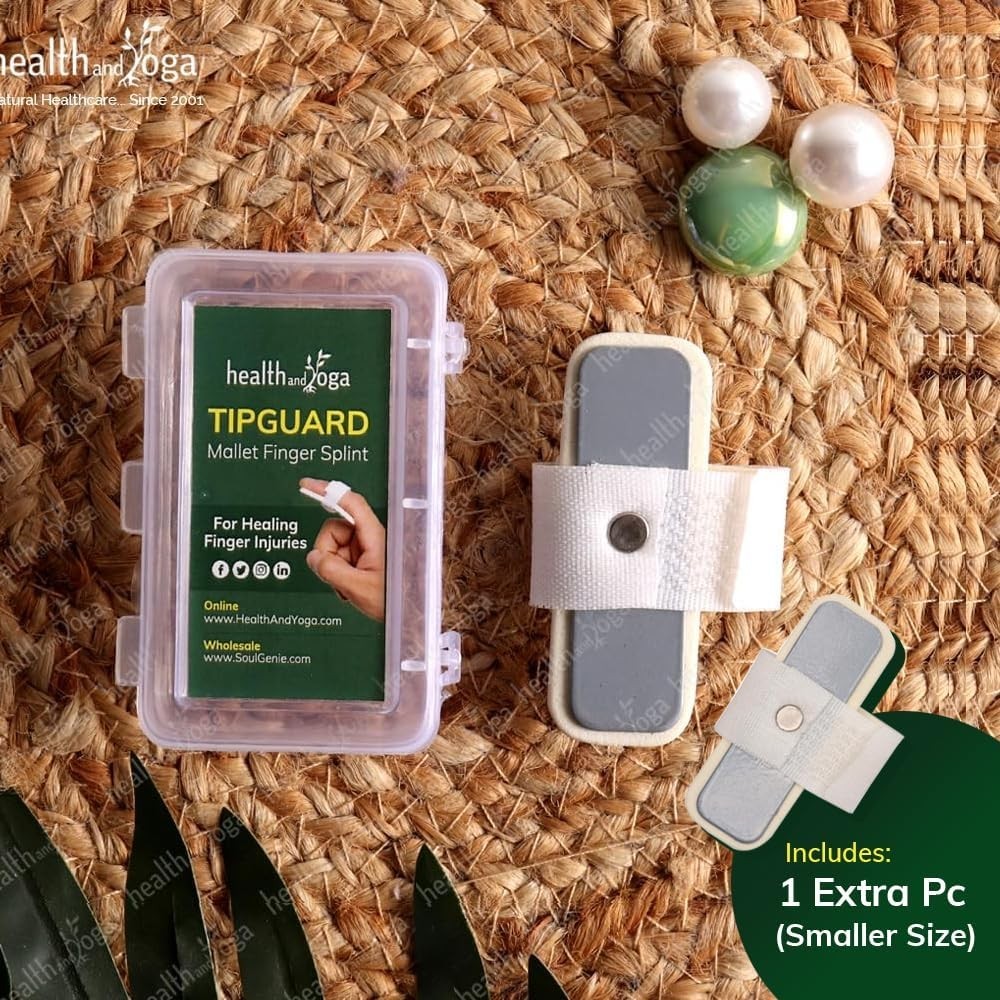 Healthandyoga™ Tipguard Bendable Finger Splint for Mallet Finger Deformity -Post