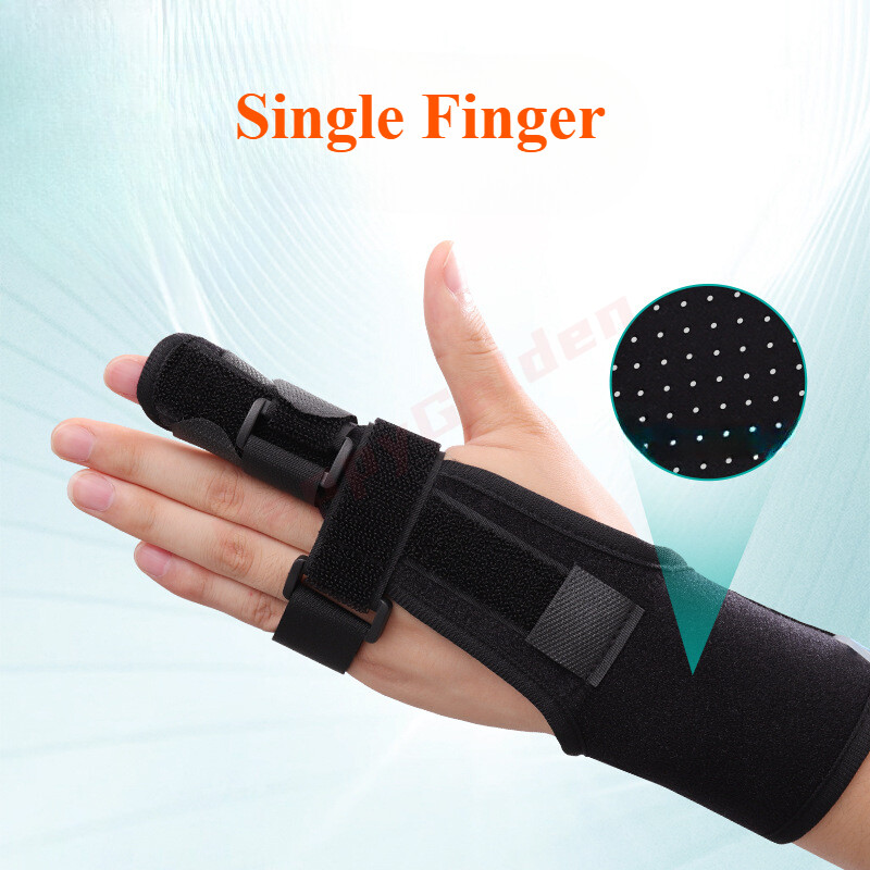 Breathable Comfort Finger Splint Dual-Finger Support Adjustable Left Right Hand