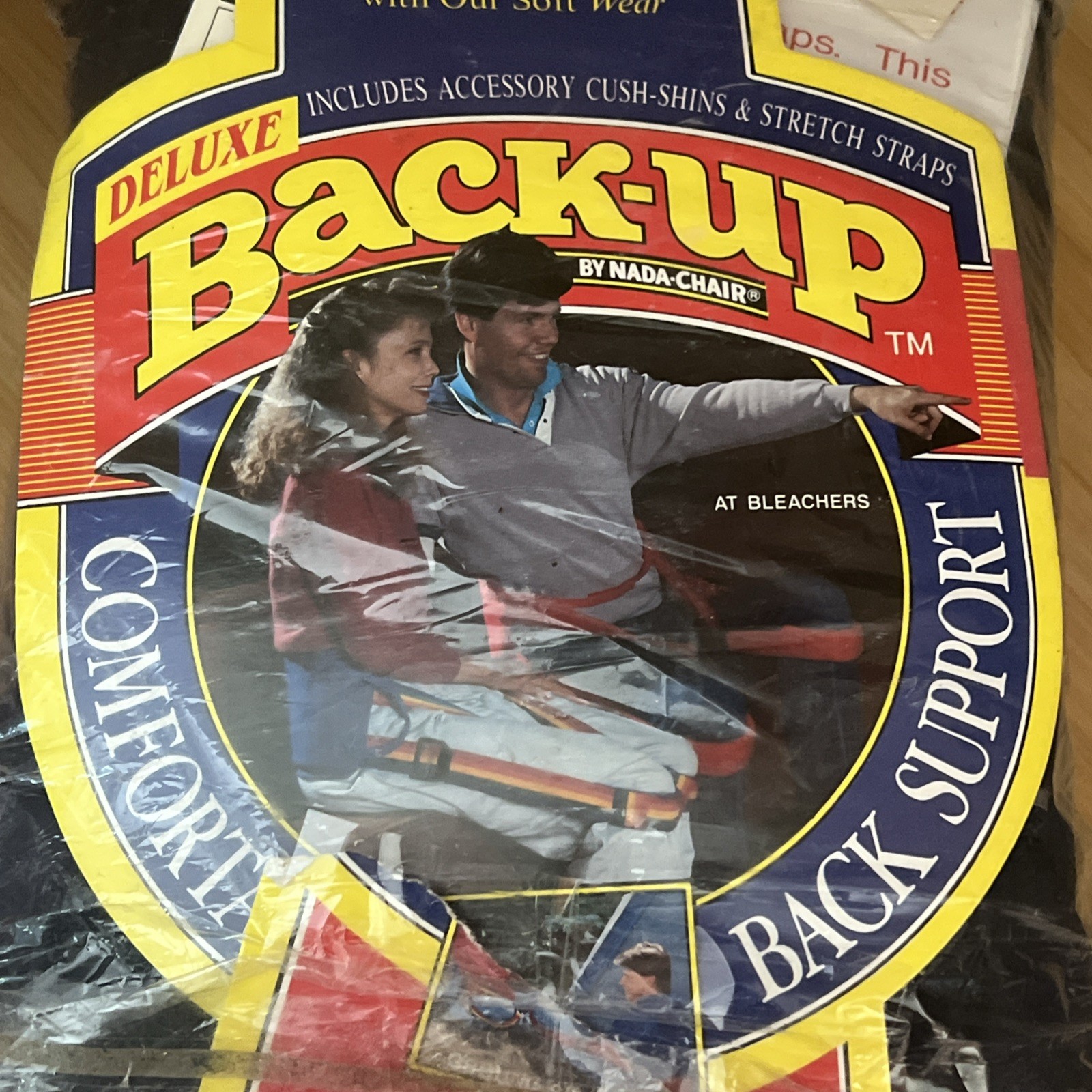 VTG Deluxe Back-Up By Nada Chair Lumbar Back Support Portable Back Sling- NEW