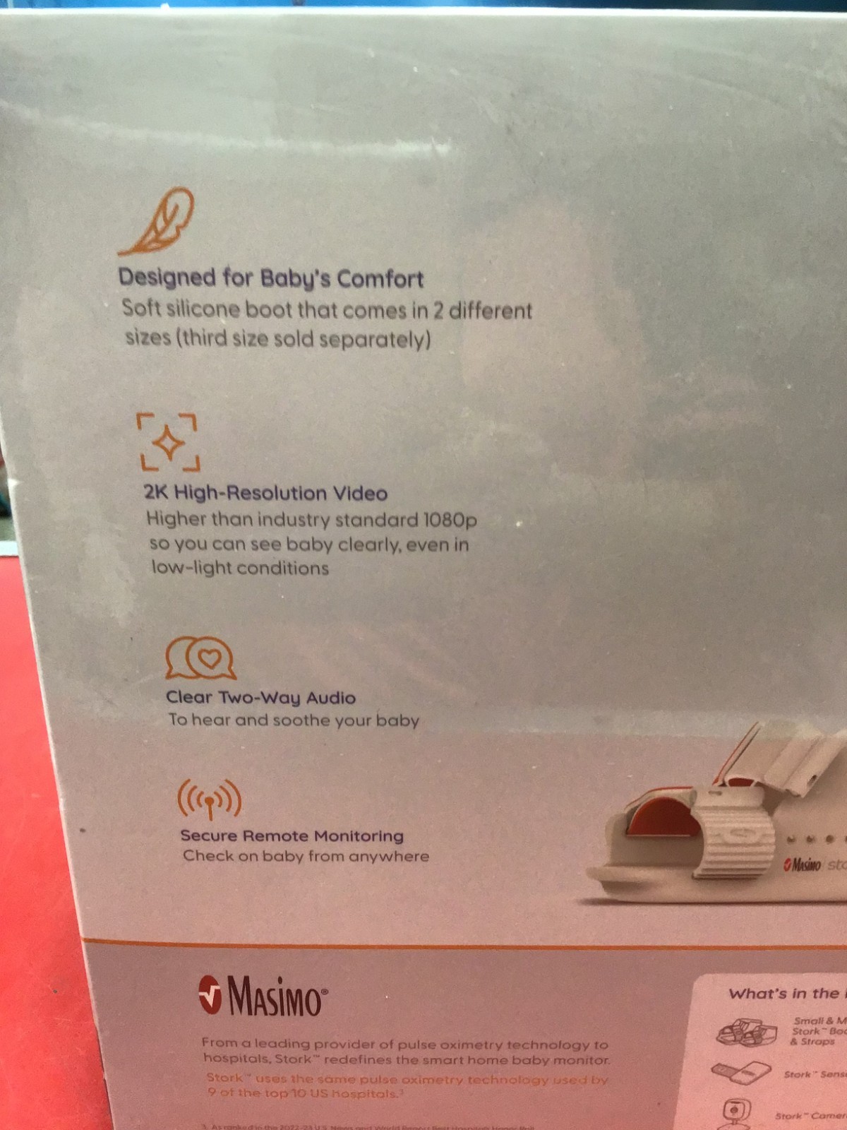 Masimo Stork Vitals+ FDA Cleared Smart Baby Monitoring System **NIB**