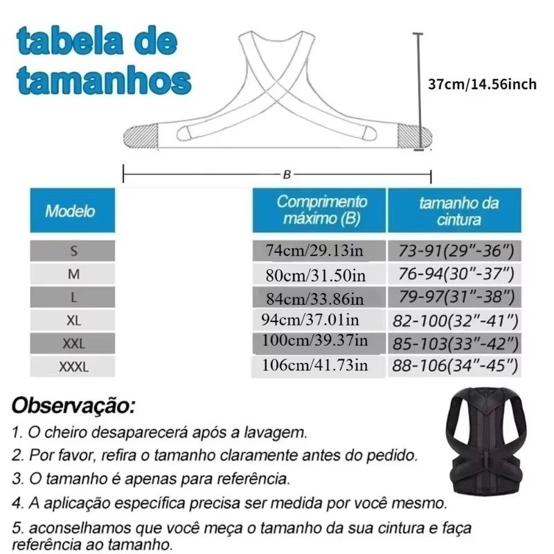 Adjustable Posture Corrector Low Back Support- Shoulder Brace Men- Women