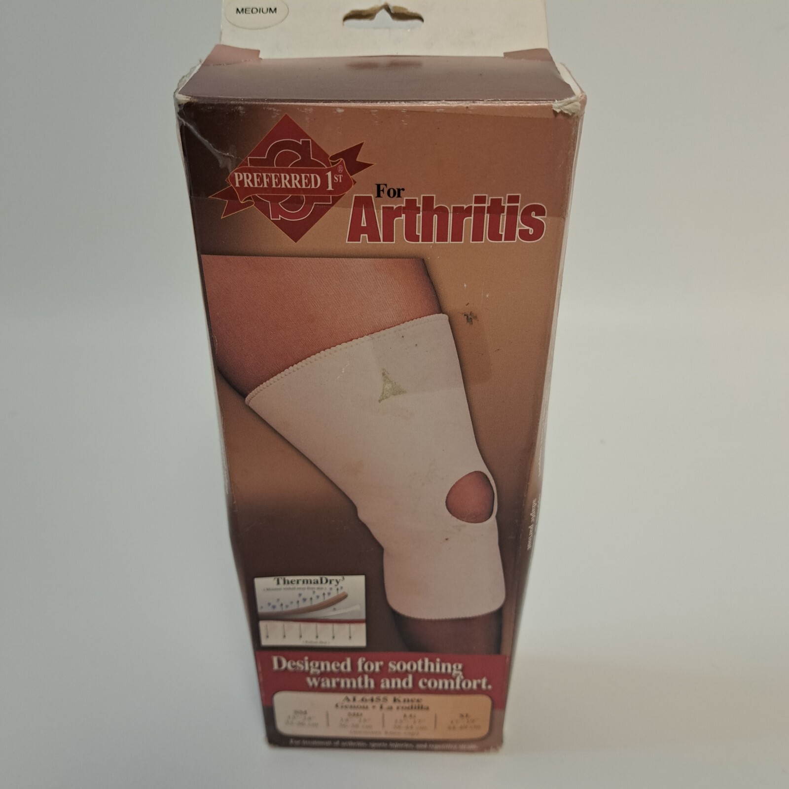MEDIUM 14″-15″ ThermalDry 3-Layers Support Knee Wrap Brace Arthritis Pain Relief
