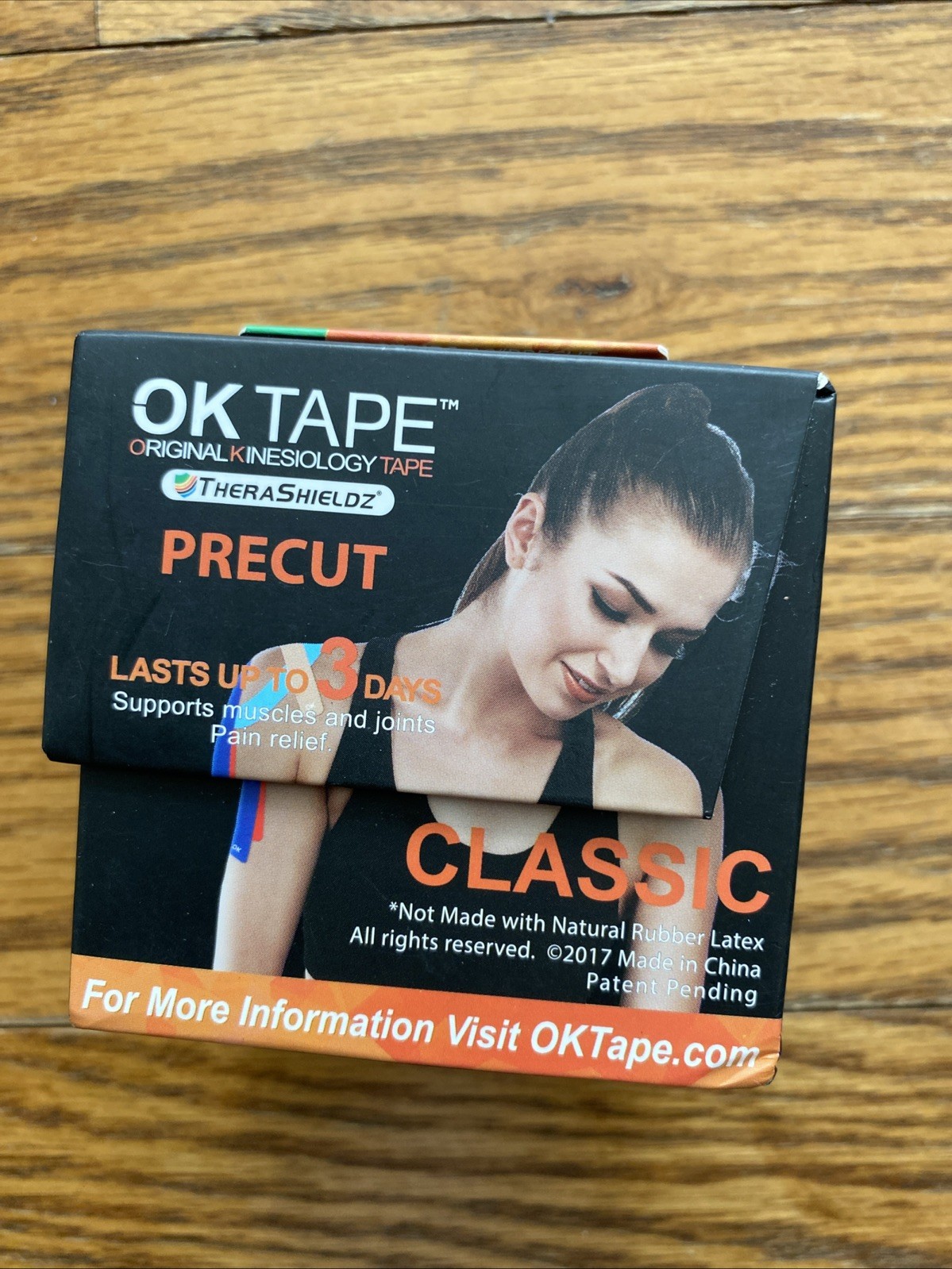 OK TAPE Kinesiology Tape 2 Inch X 16.4 Feet Precut Classic 20 Strips Navy Blue