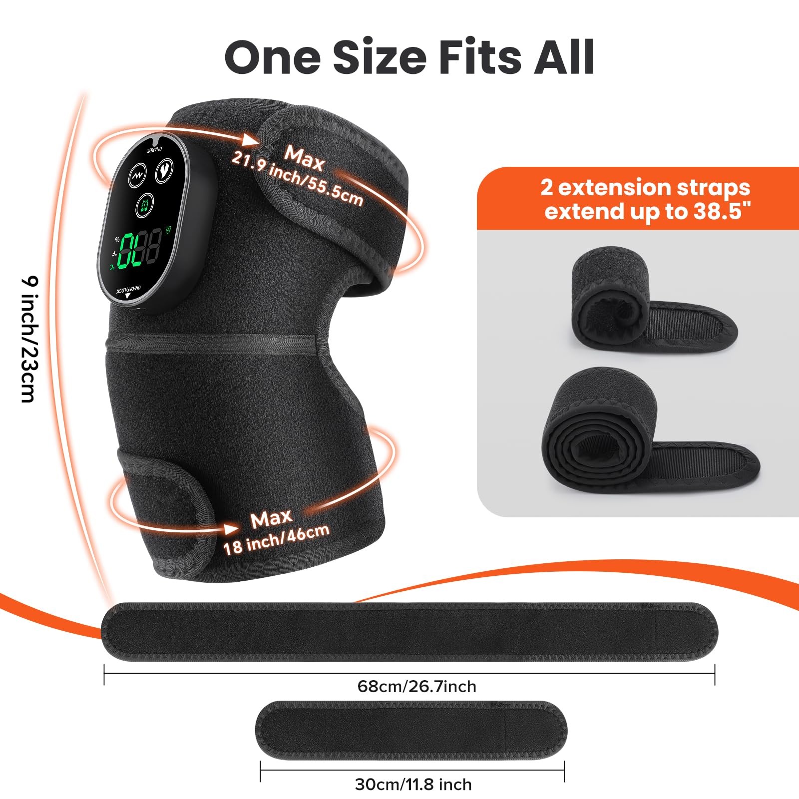 Flaremore Cordless Heated Knee Massager Vibration Fsa Eligible Hsa Heated Knee