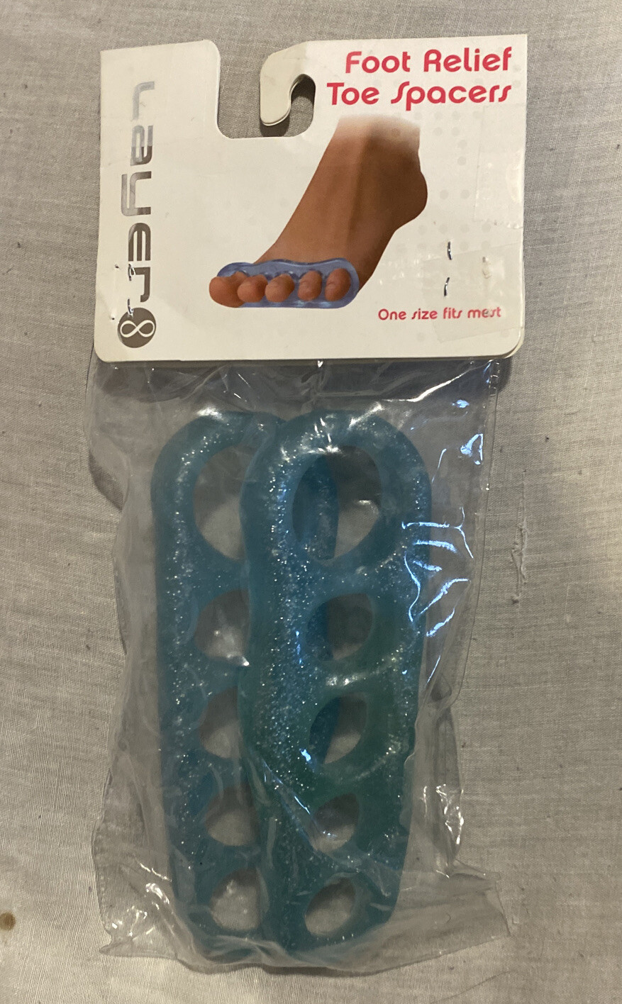 Layer 8 Foot Relief Gel Toe Spacers *One Size Foot Relief can Cool or Warm Up