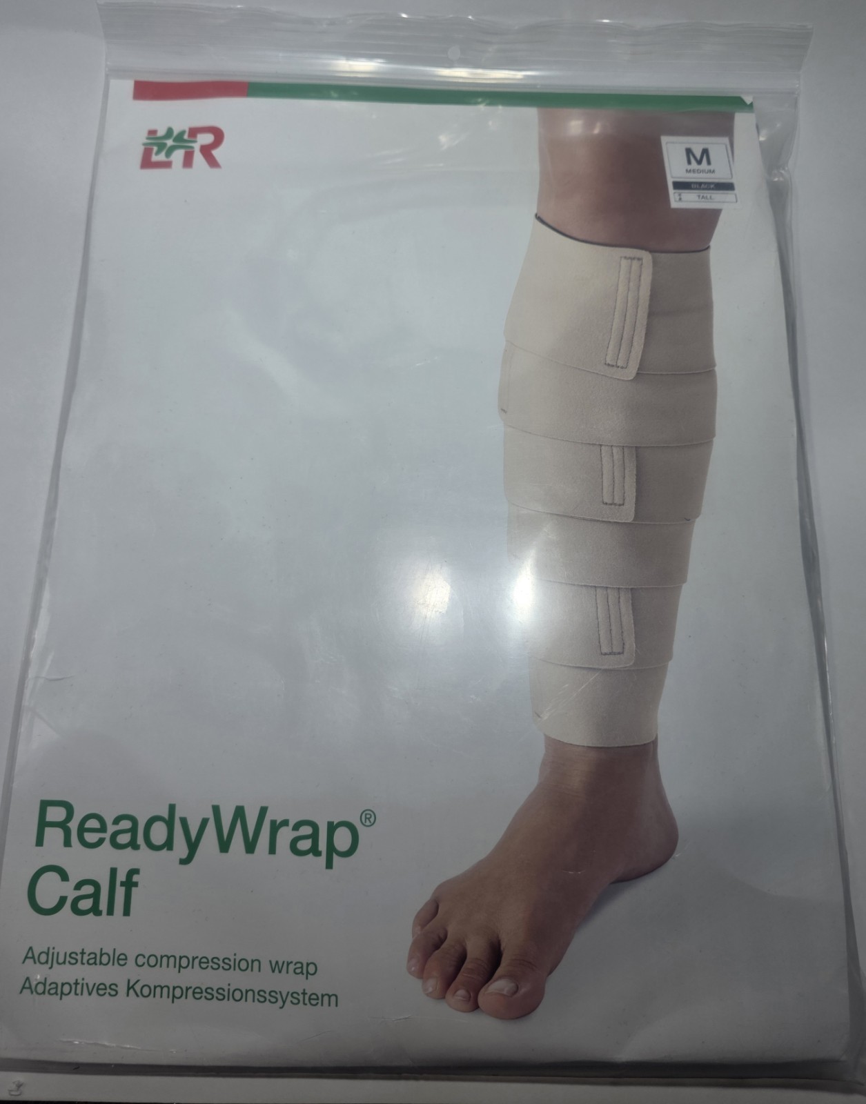 ReadyWrap Calf Adjustable Compression Wrap – Size M Tall – New