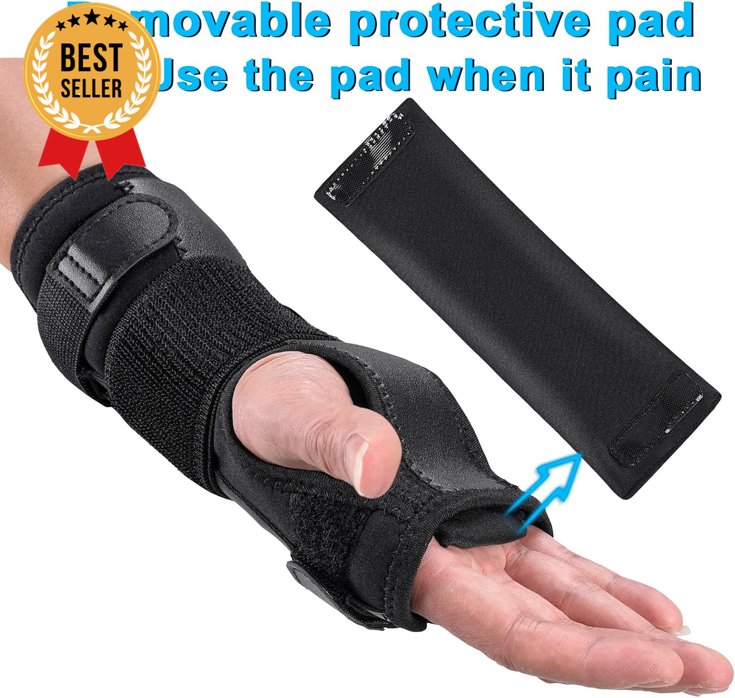 Wrist Brace Splint Carpal Tunnel Pain Relief Adjustable Compression for Hands