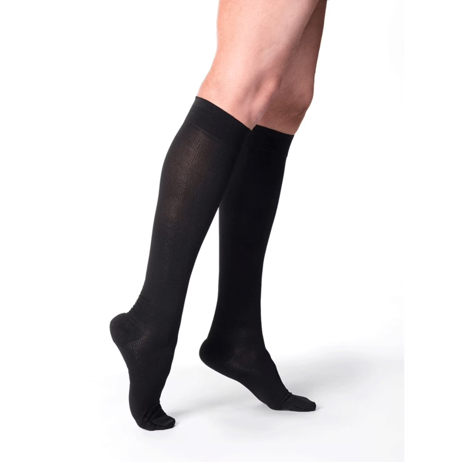 Sigvaris Women’s Cushioned Cotton Socks, Short length, 20-30 – Small Short – Bla