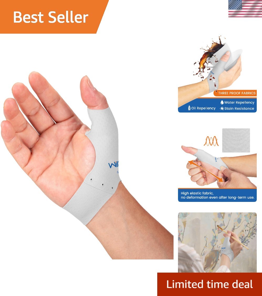 Soft Elastic Thumb Brace Compression Sleeve – 2 PCS for Arthritis Relief