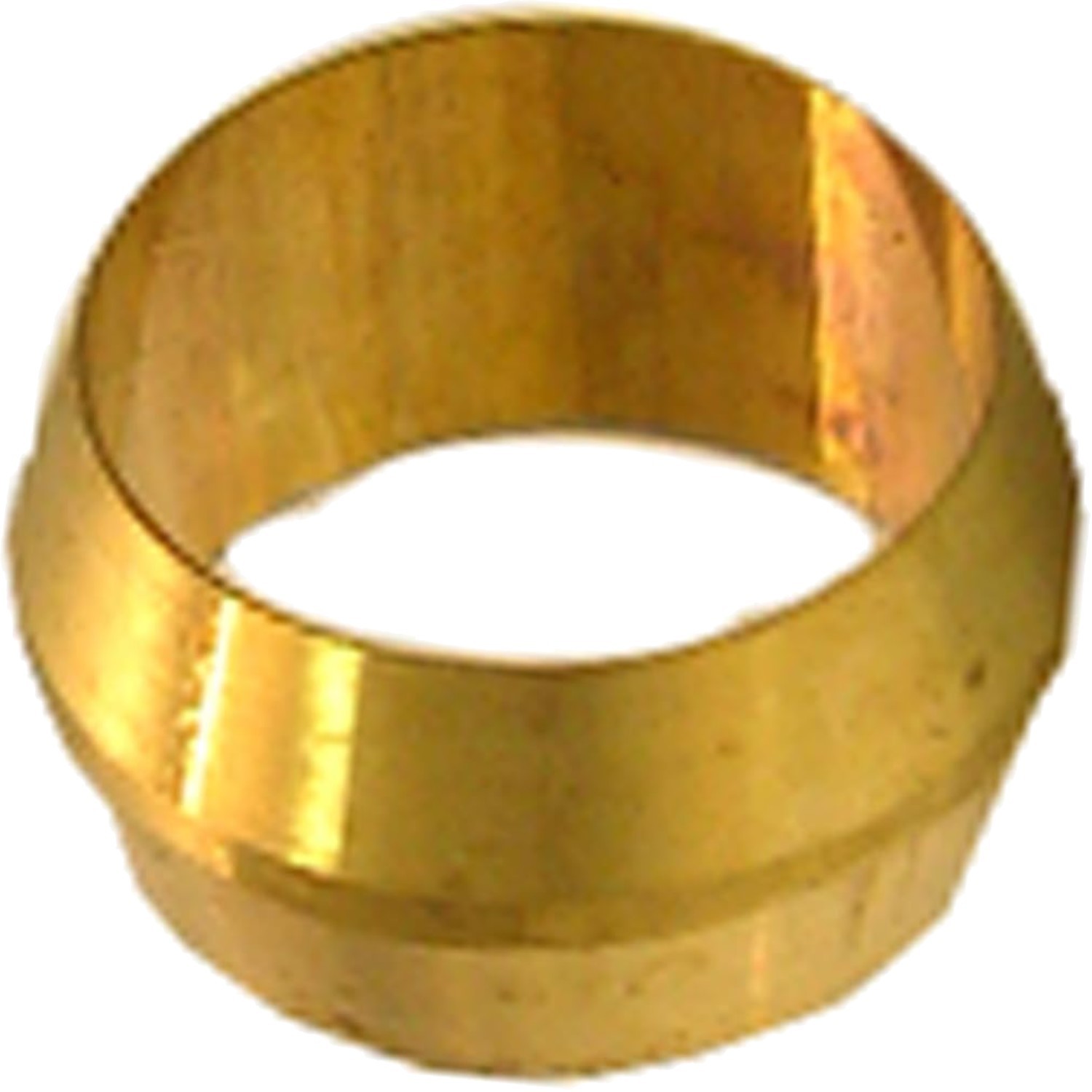 Brass Compression Sleeve 5/16 Inch 2 Pack for Plumbing Copper Plastic