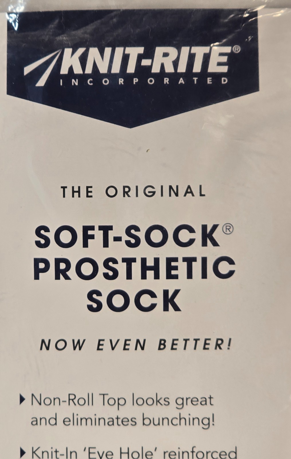 Knit-Rite 6 Ply Soft-Sock Prosthetic Sock-Now Even Better! Size 4S-New!