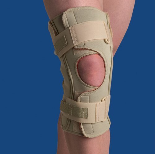 THERMOSKIN Hinged Knee Wrap ROM Open Wrap (Beige) 3X-Large