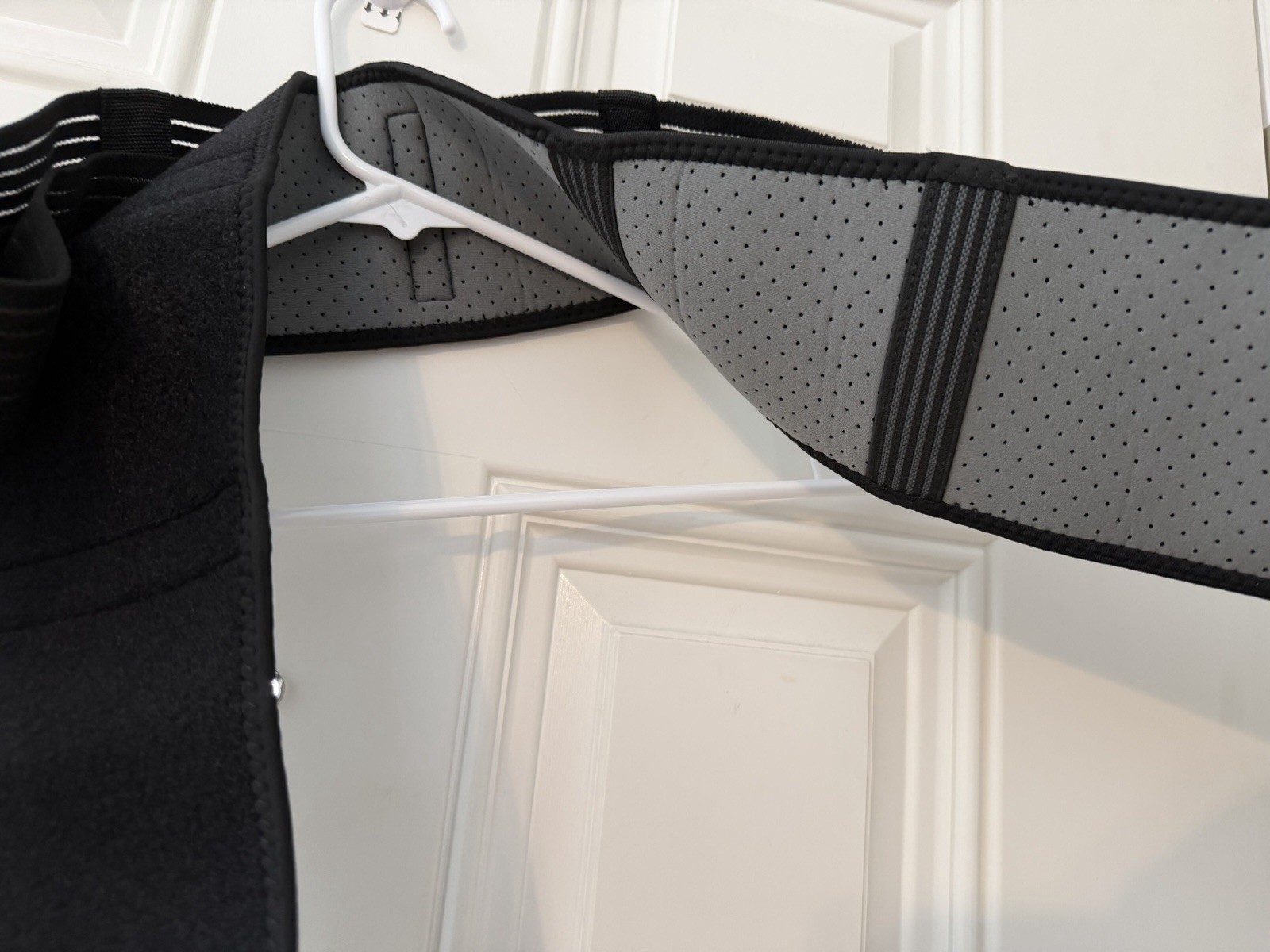 Adjustable Neoprene Lumbar Support Belt Black Gray Stabilization Compression