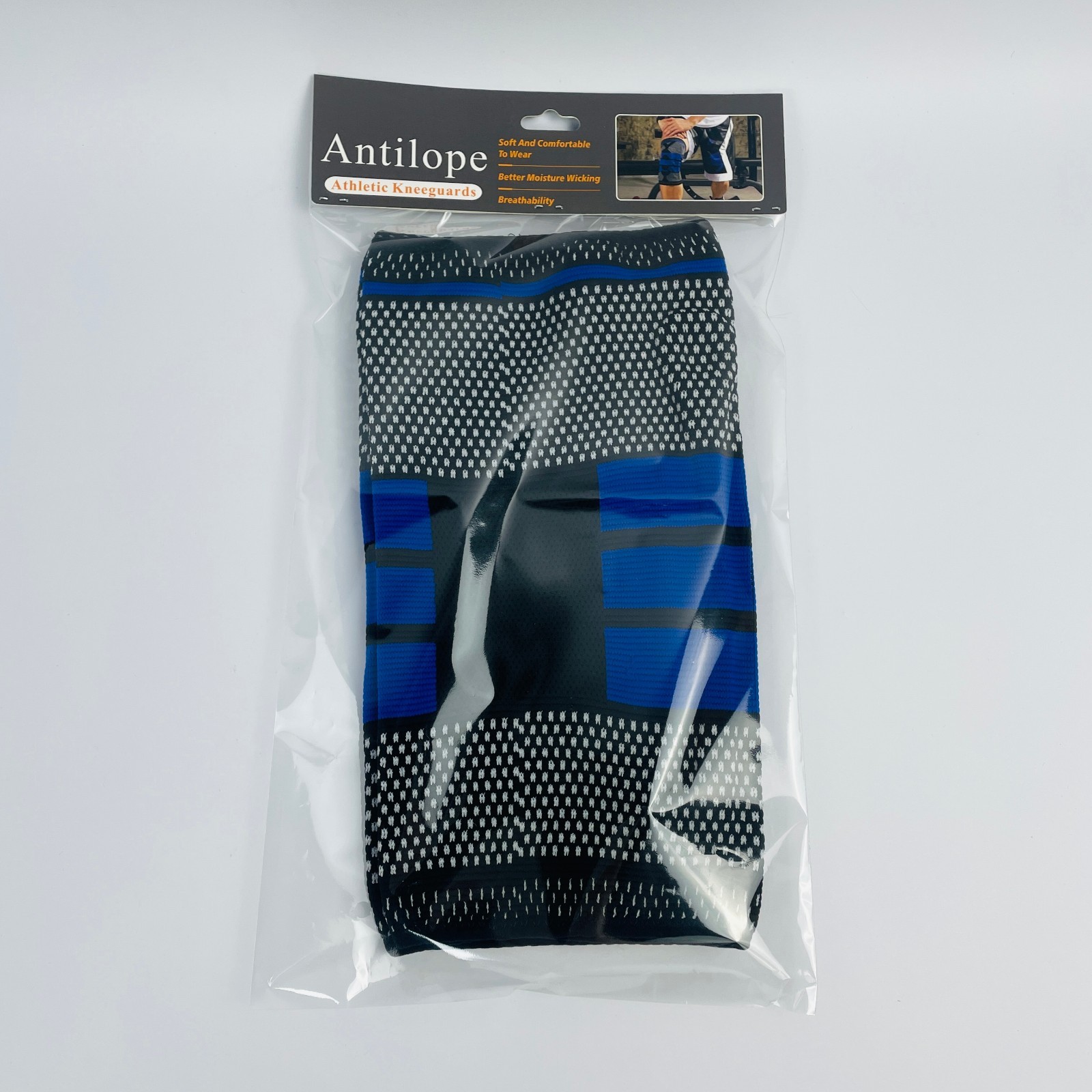 Antilope 1 Pair Elastic Knit Athletic Kneeguards for Workout & Joint Protection