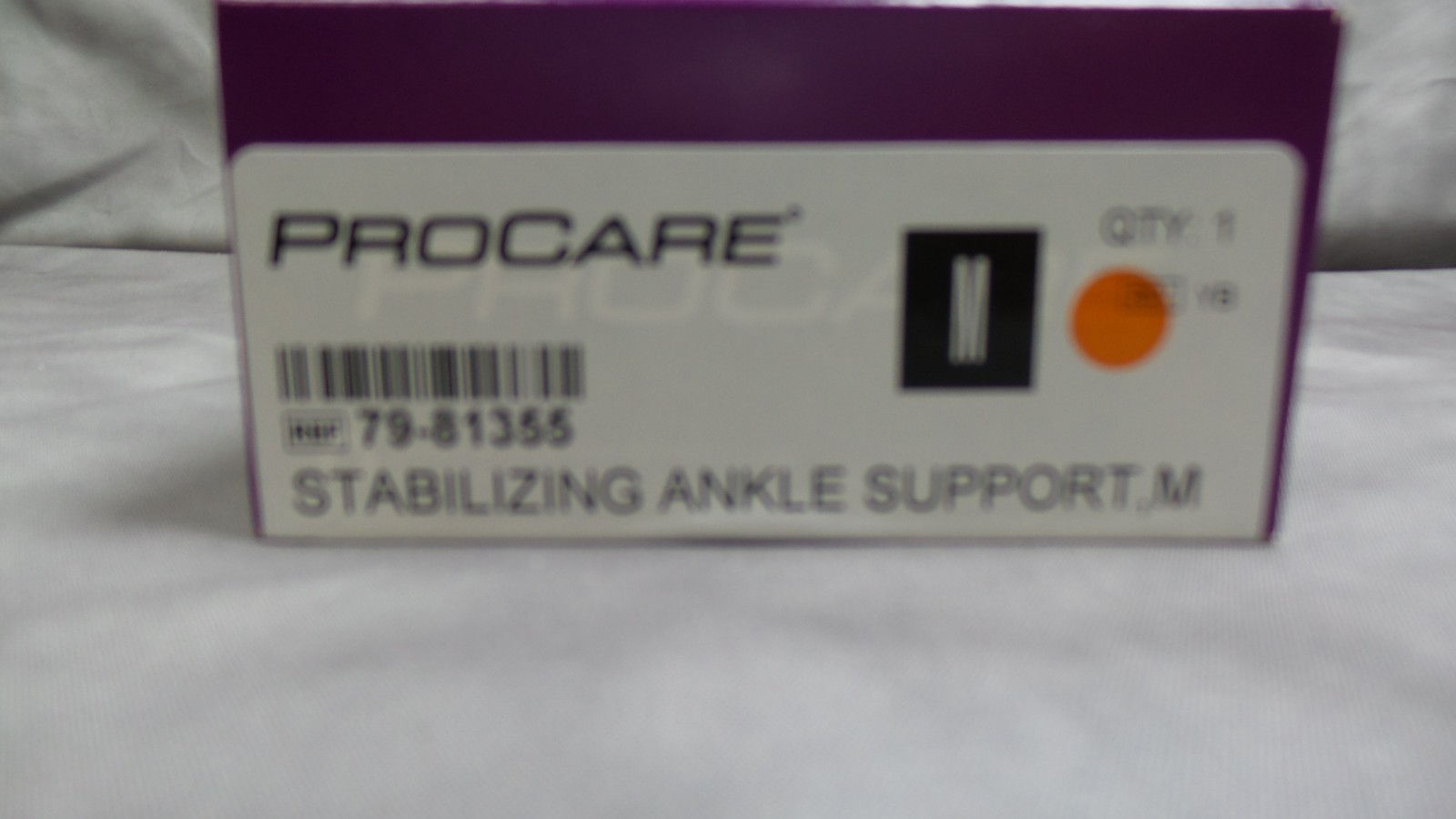 Procare Stabilizing Ankle Lacing Support, Medium, Black, Right or Left #79-81355