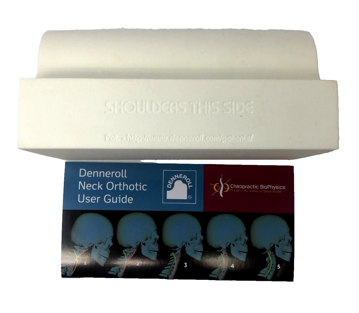 Denneroll Cervical Neck Orthosis Size M White Neck Support w/ Box User Guide