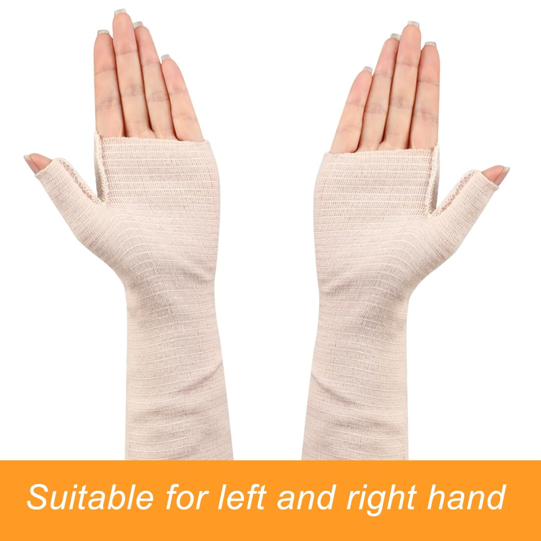 Tubular Stockinette, 4PCS Hand Socks for Splint Elastic Arm Cast Cover Gauze Sle