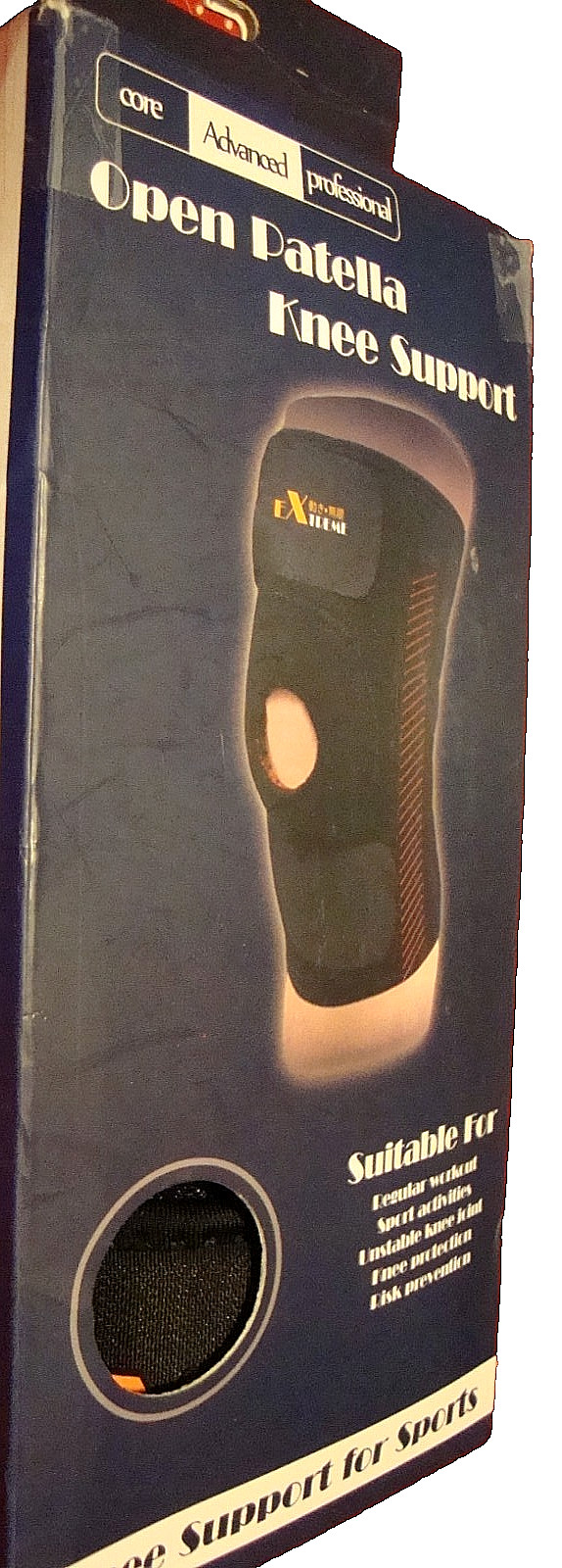 “EXTREME” Adjustable Open Patella Knee Support Brace Stabilizer Strap Wrap 241