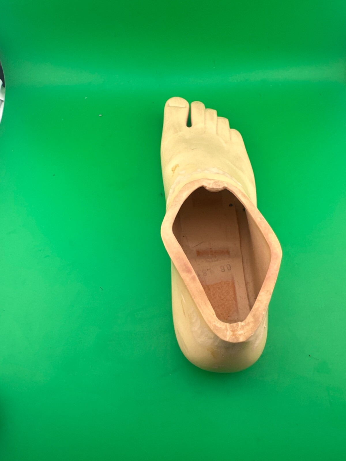 Prosthetic footshell foot shell, right. Blatchford avalon shell