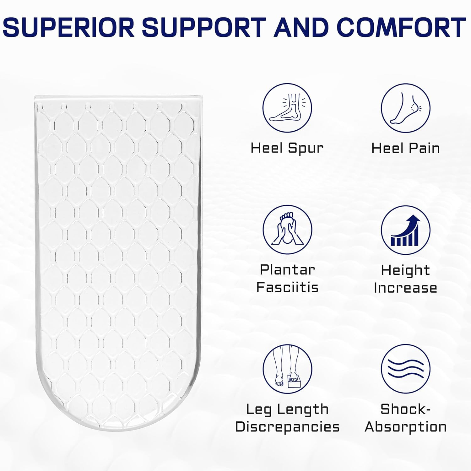 Adjustable Heel Lift Inserts,3Layers Orthopedic Shoe Lifts, Height Increase Inso