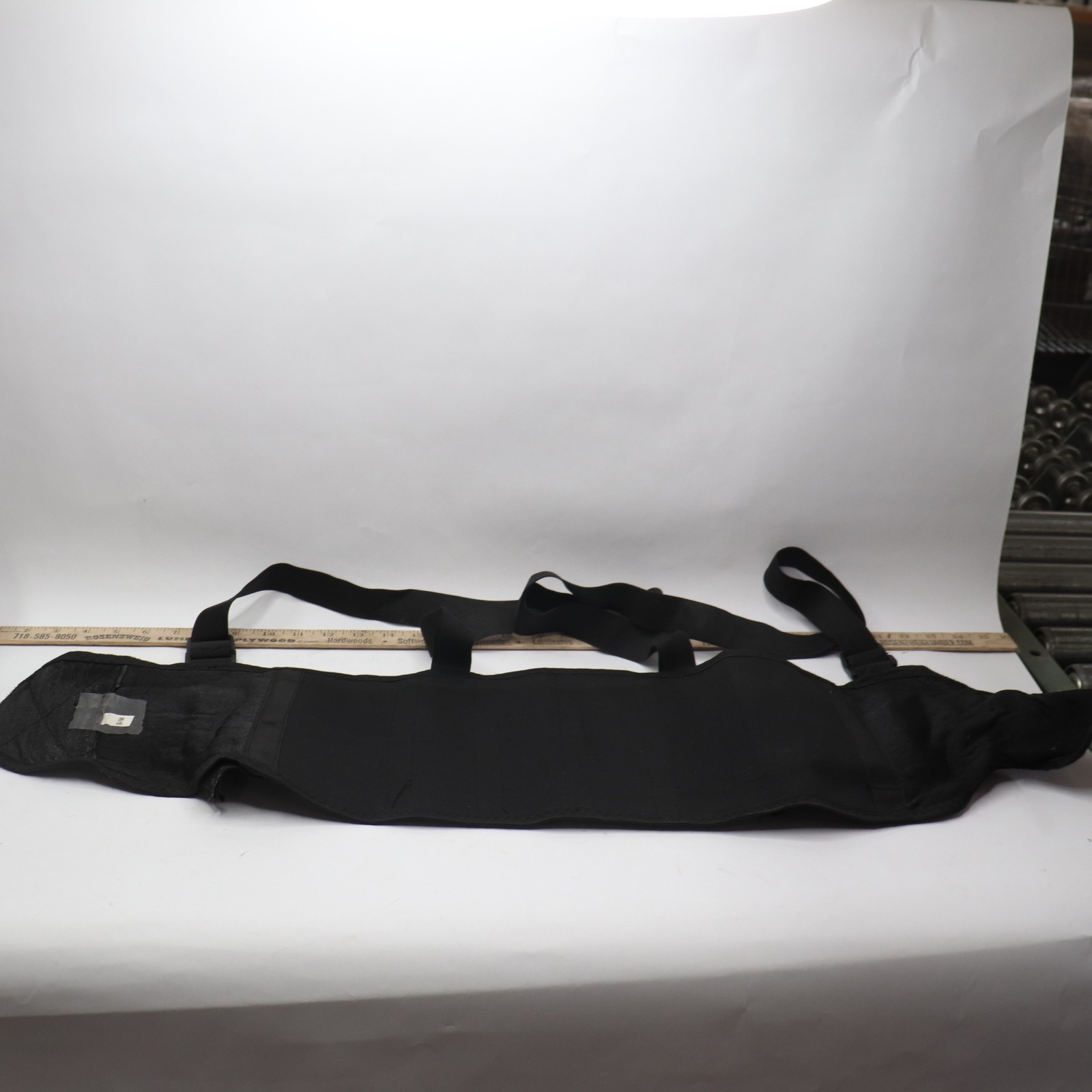 Adjustable Back Brace Lumbar Support Belt with Suspenders – Used