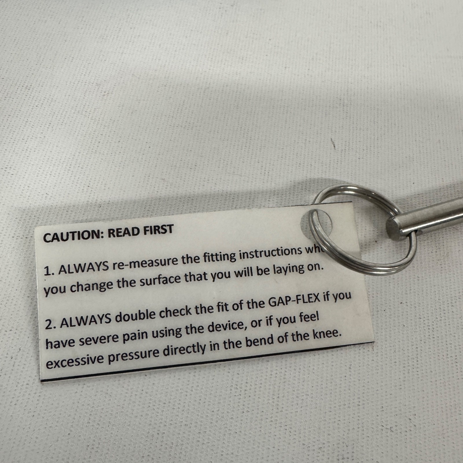GAP-FLEX Knee Surgery Rehab Therapy Gravity System Frame Only w/ 2 Rubber Pieces