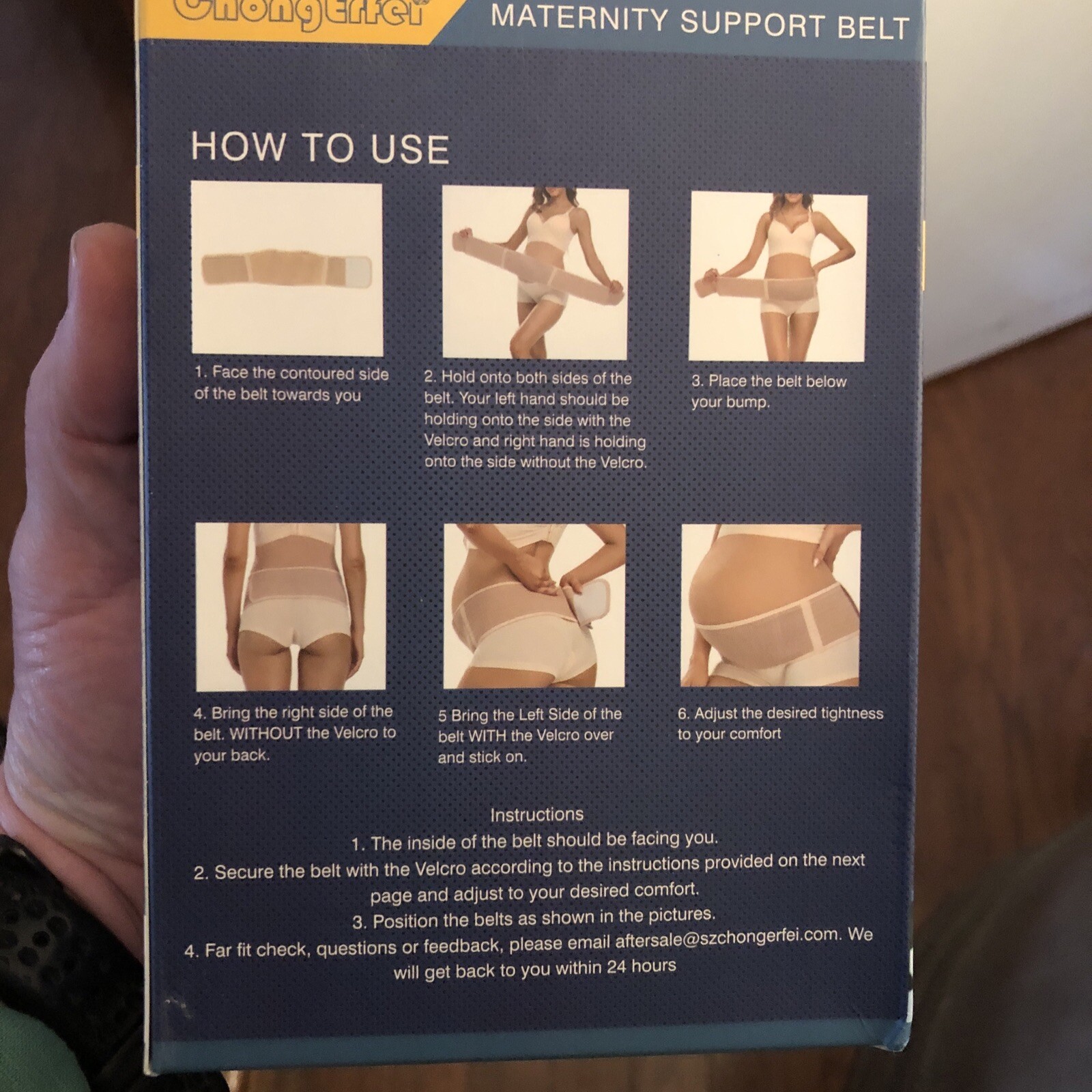 ChongErfei Maternity Pregnancy Support Belt- Adjustable One size L XL z- BLACK 1