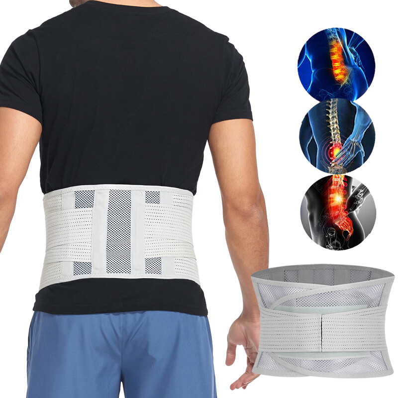 Lower Back Brace Lumbar Support Corrector Belt Pain Relief Compression Bone Band