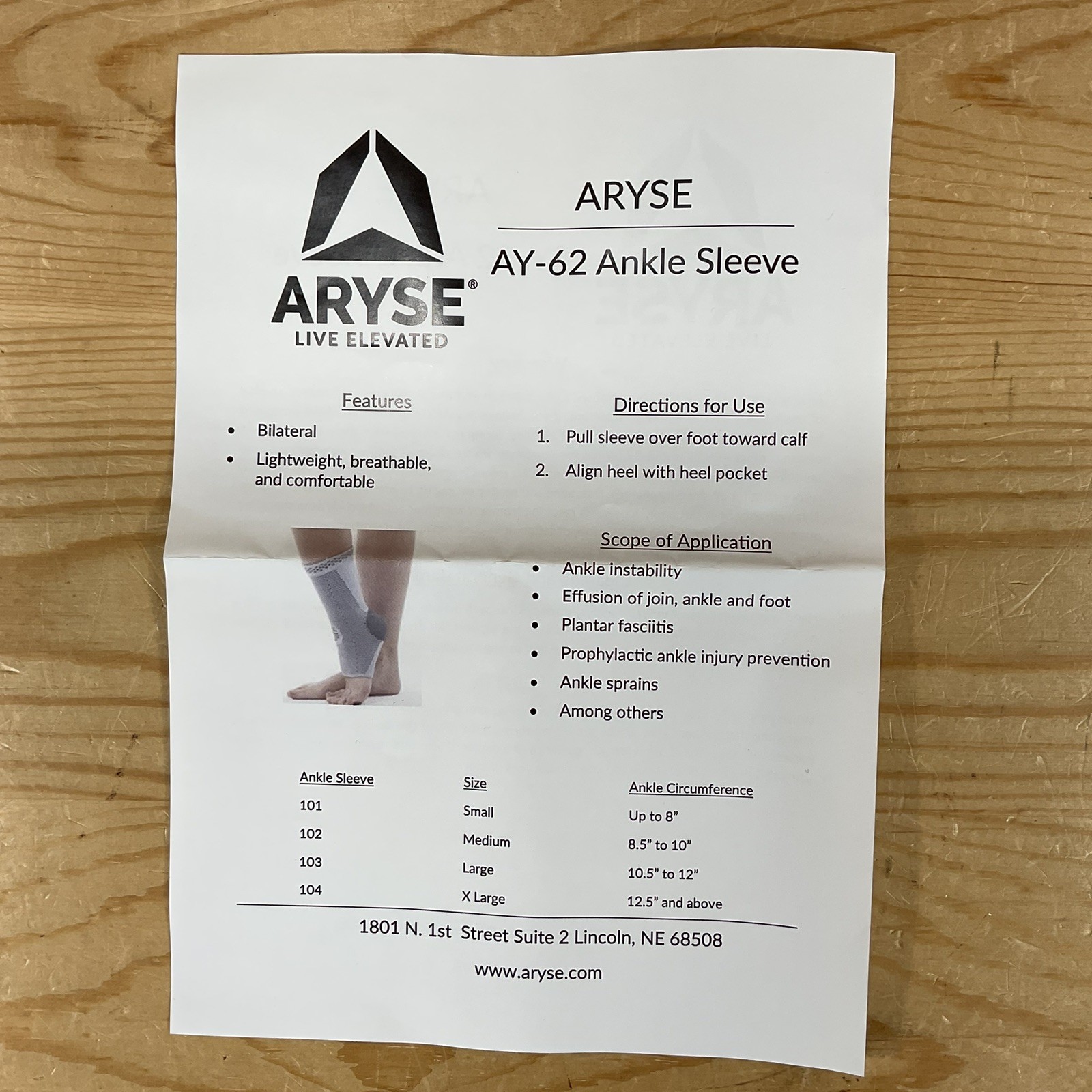 NEW ARYSE Ankle Support MEDIUM Grey Black Compression Unisex AY-62-102
