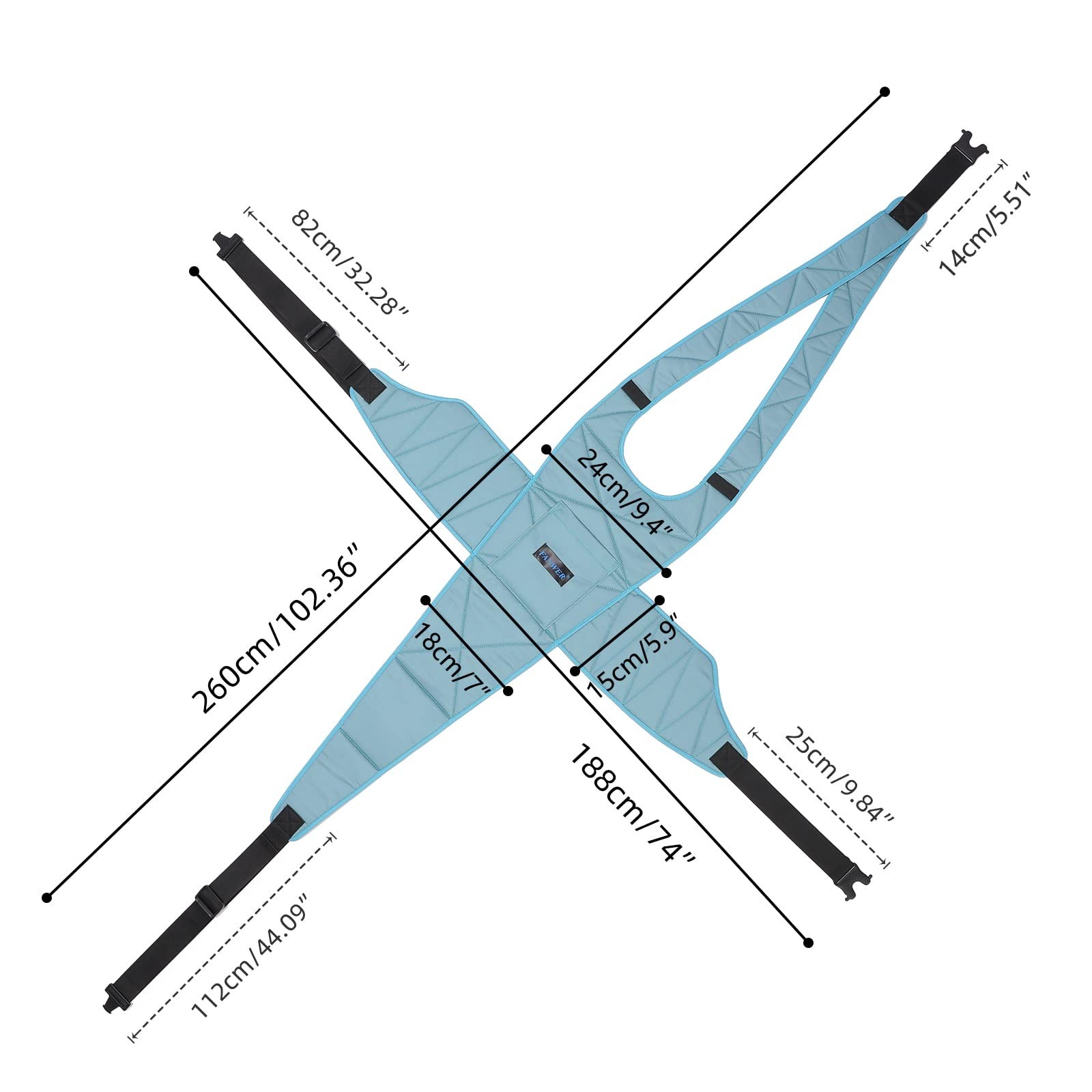 Adjustable Wheelchair Safety Belt – Non-Slip, Drop-Resistant Seat Belt for Elder