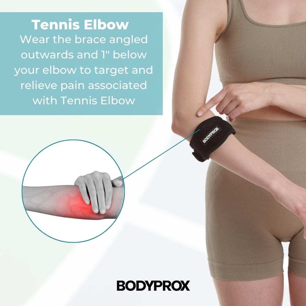 Breathable Adjustable Elbow Support 2 Pack – Alleviate Golf & Tennis Injuries