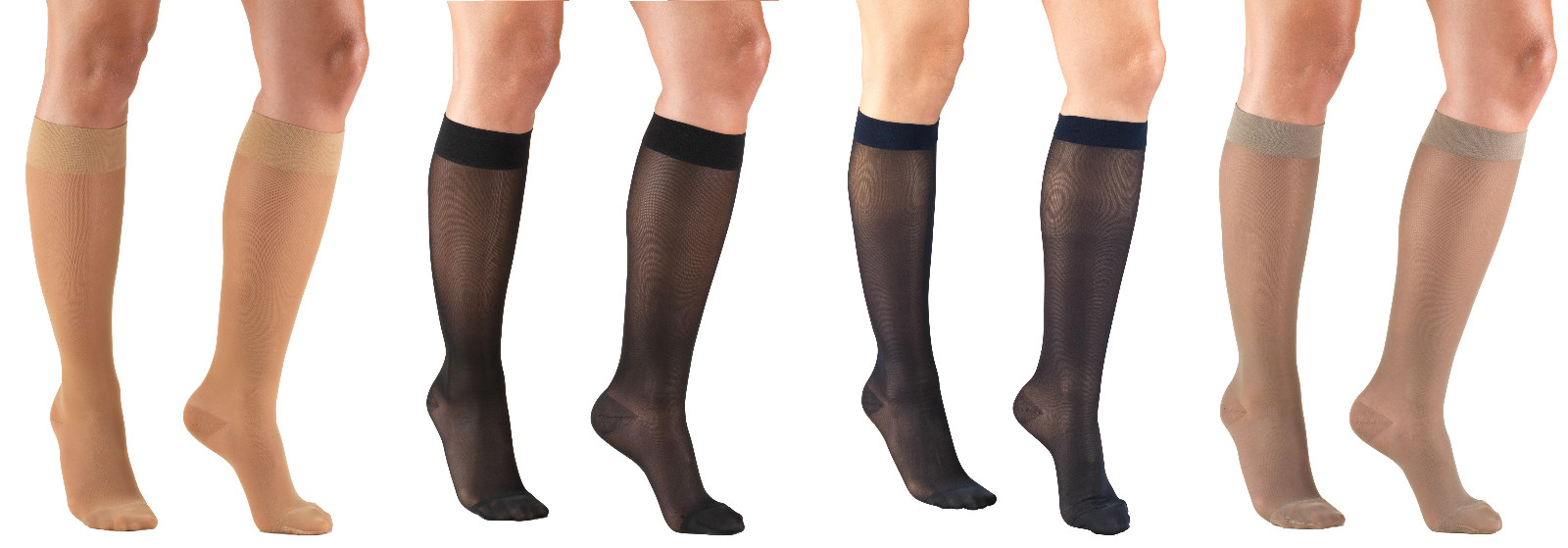Truform Women’s 1773 15-20 Mmhg Compression Support Stockings Sheer 20 Denier