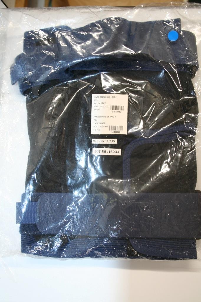 Quicksilver Latex Free Hook and Loop Knee Brace QS-1832-1 Size 2XL Brand New