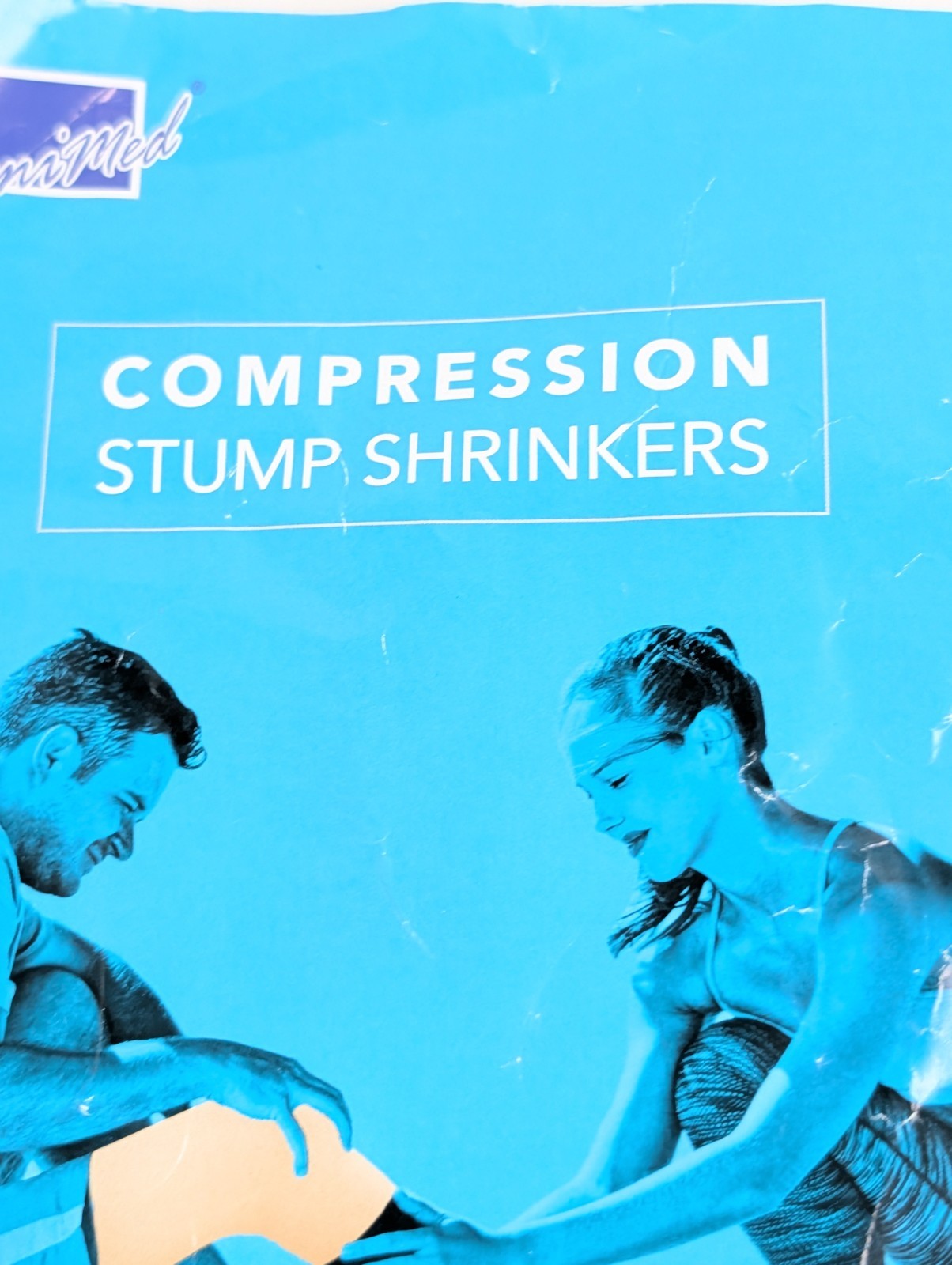 JianiMed Below Knee Stump Shrinker Sock XL 20-30 mmHg 15″ Beige New